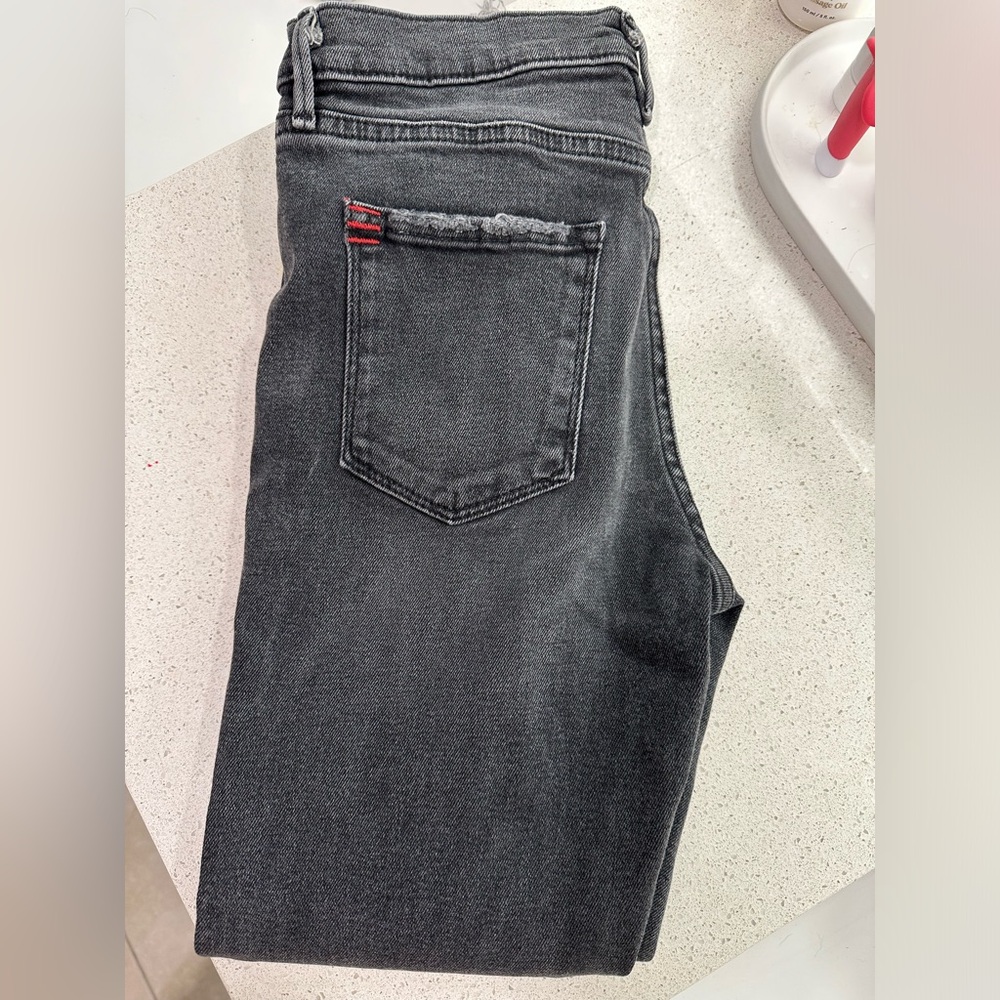 BDG Black Denim Crop Twig High Rise